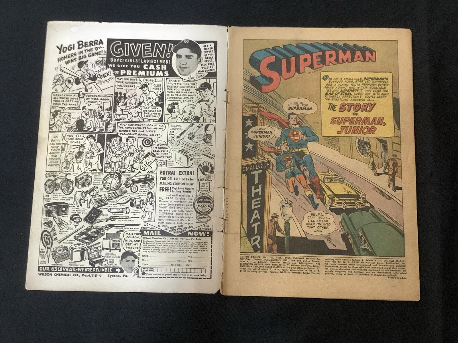 Action Comics #232 (1957) VG (4.0) 1st Curt Swan, Cover Detached From Staples