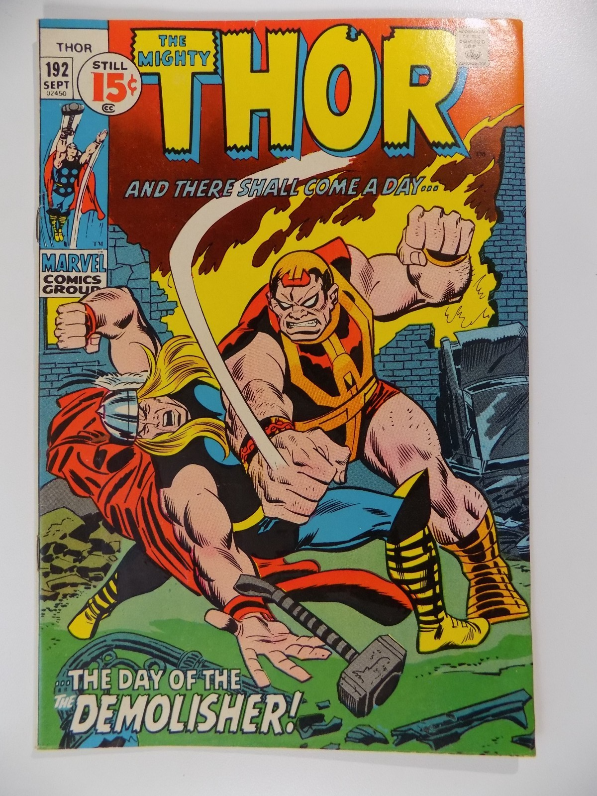 Thor #192 Marvel Comic September 1971 Very Fine