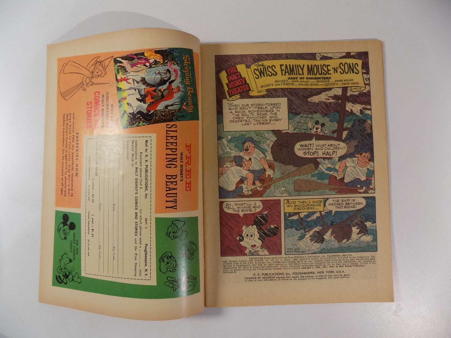 Walt Disney's Comics and Stories #306 Gold Key Comic March 1966 Very Fine+
