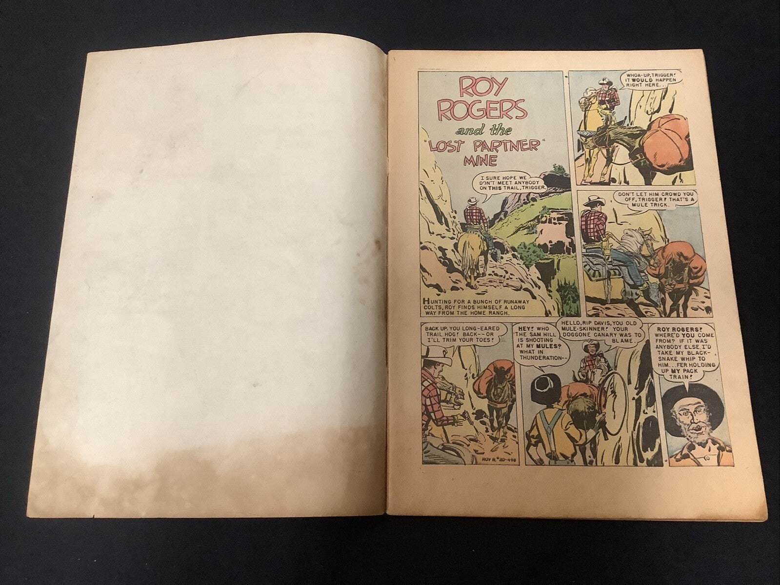 Roy Rogers Comics #20 (Dell Comics August 1949) G+ (2.5) Canadian Edition