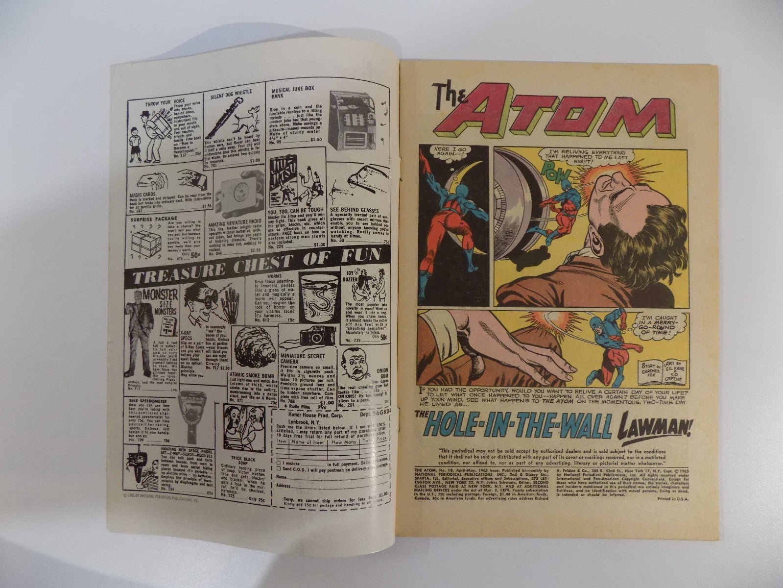Atom #18 DC Comic May 1965 Fine