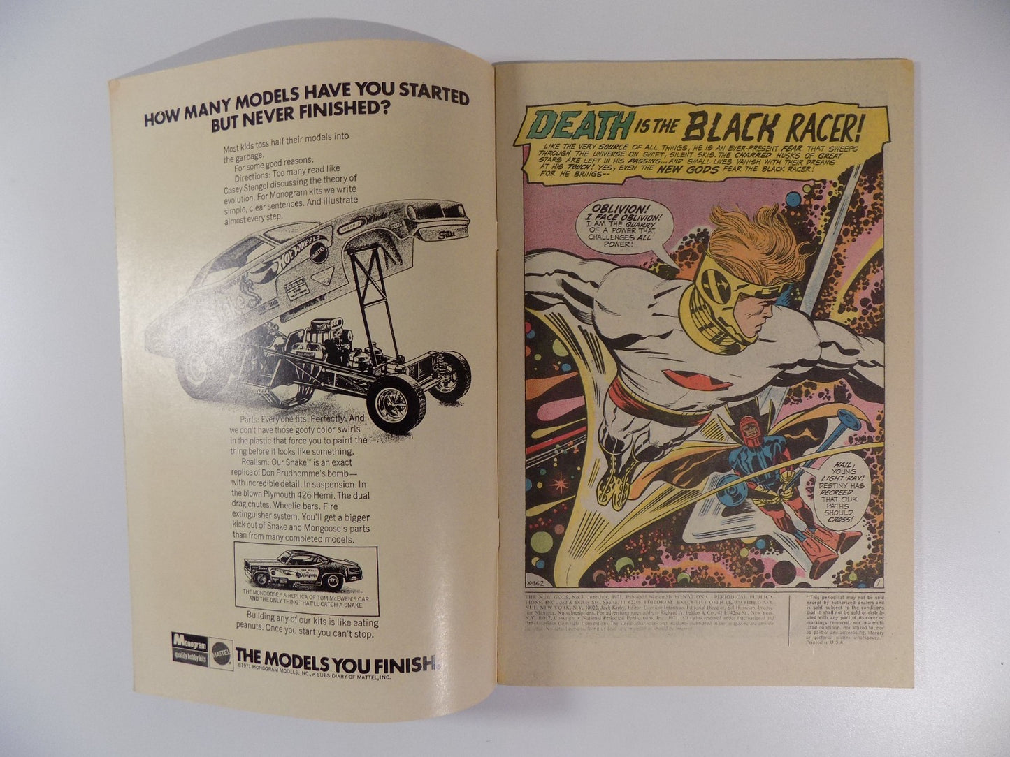 New Gods #3 DC Comic July 1971 Fine/Very Fine