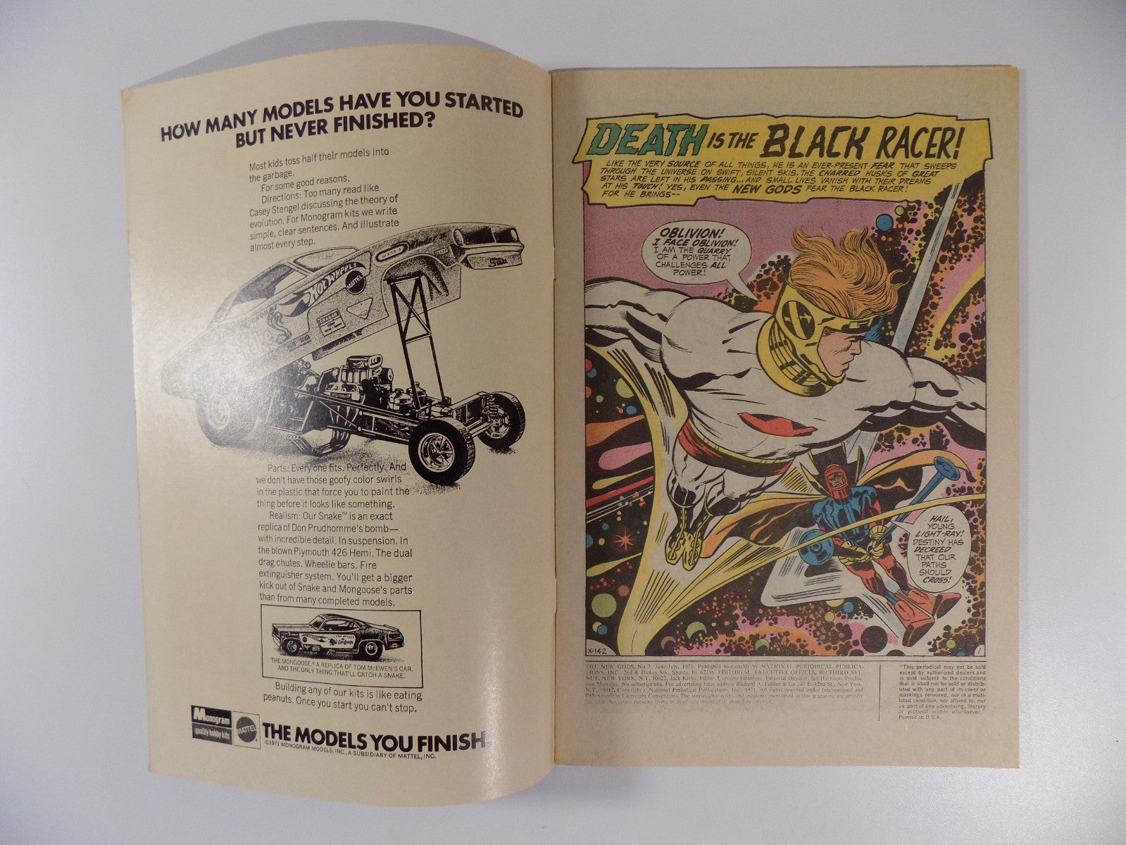 New Gods #3 DC Comic July 1971 Fine/Very Fine