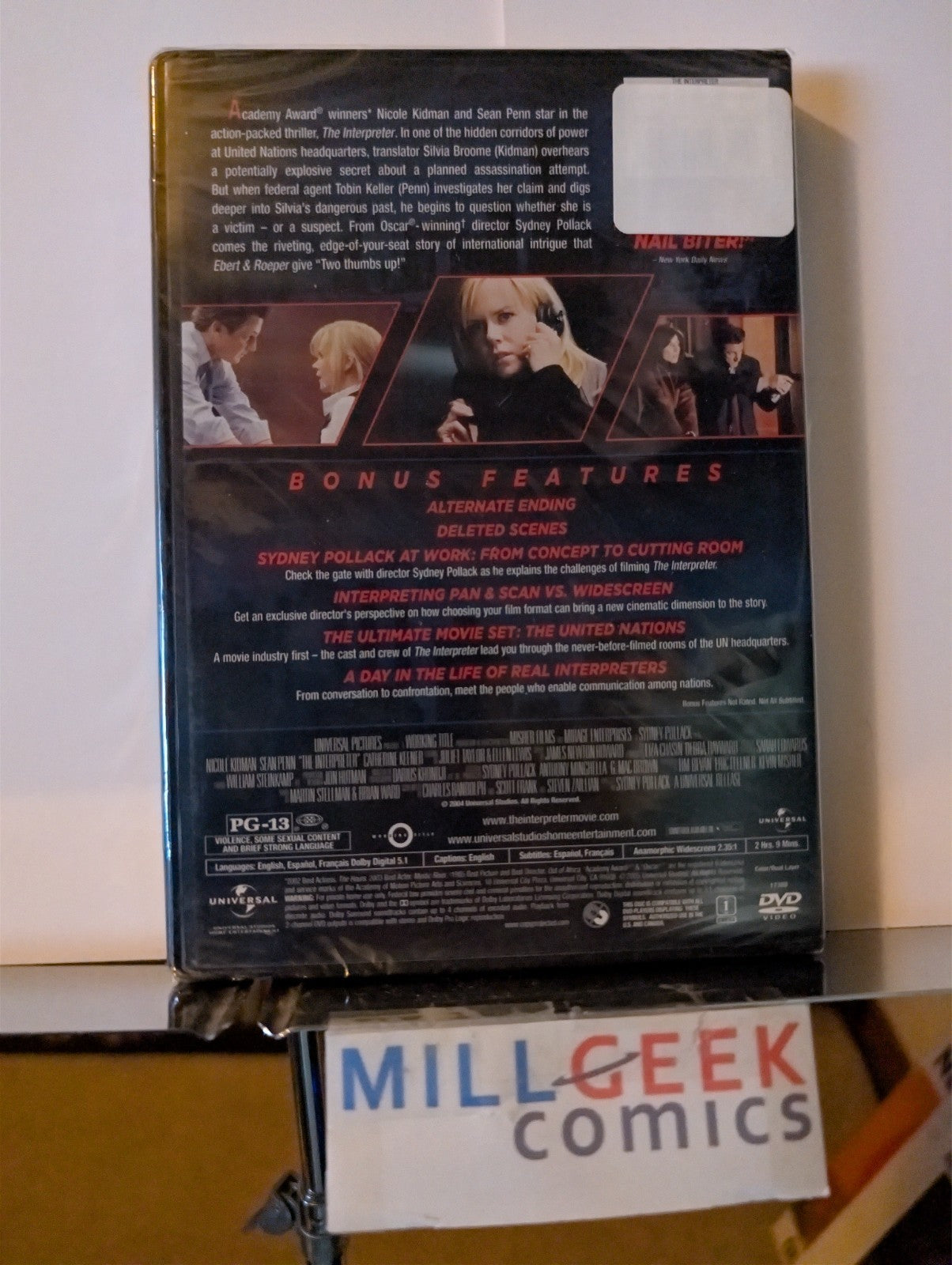 The Interpreter, Nicole Kidman & Sean Penn (DVD) -JD