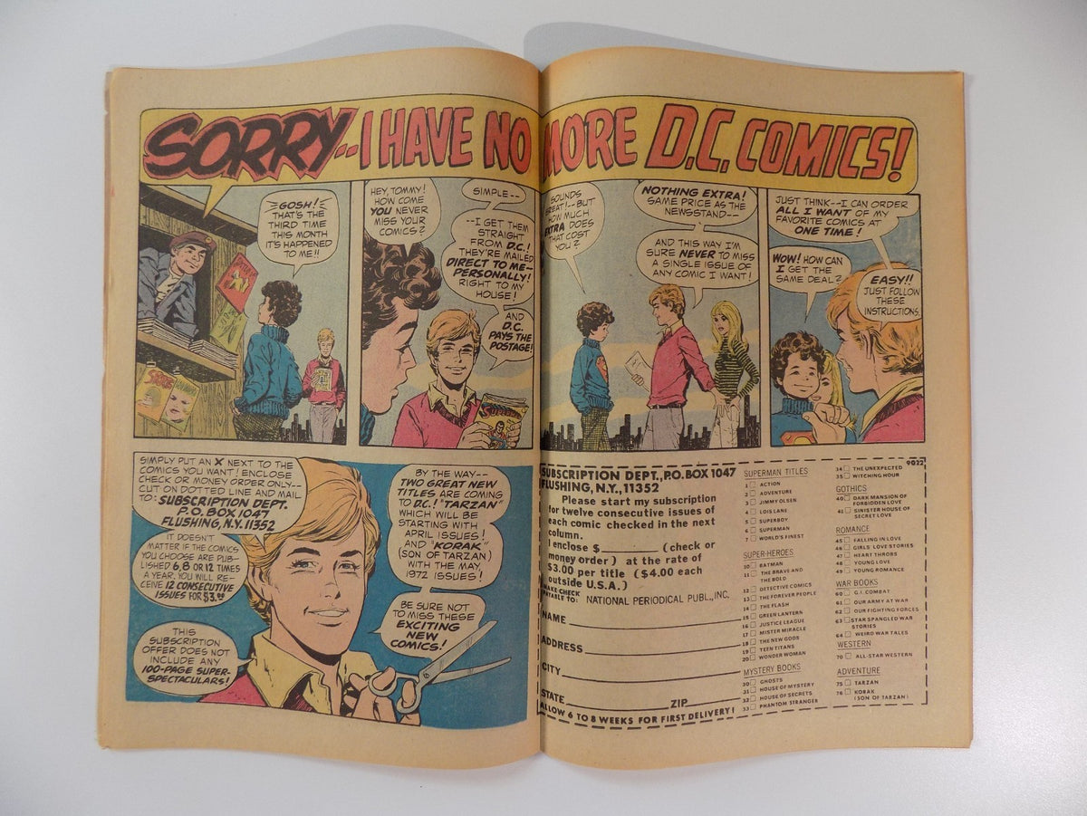 World's Finest #209 DC Comic February 1972 Very Fine