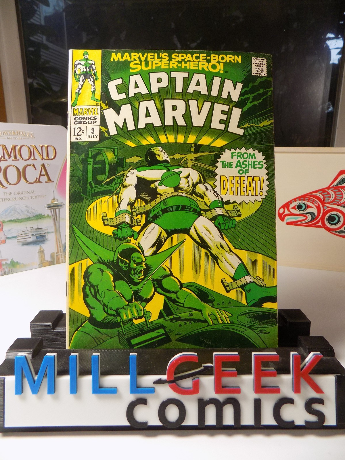 Captain Marvel #3 Marvel Comic July 1968 Very Fine-