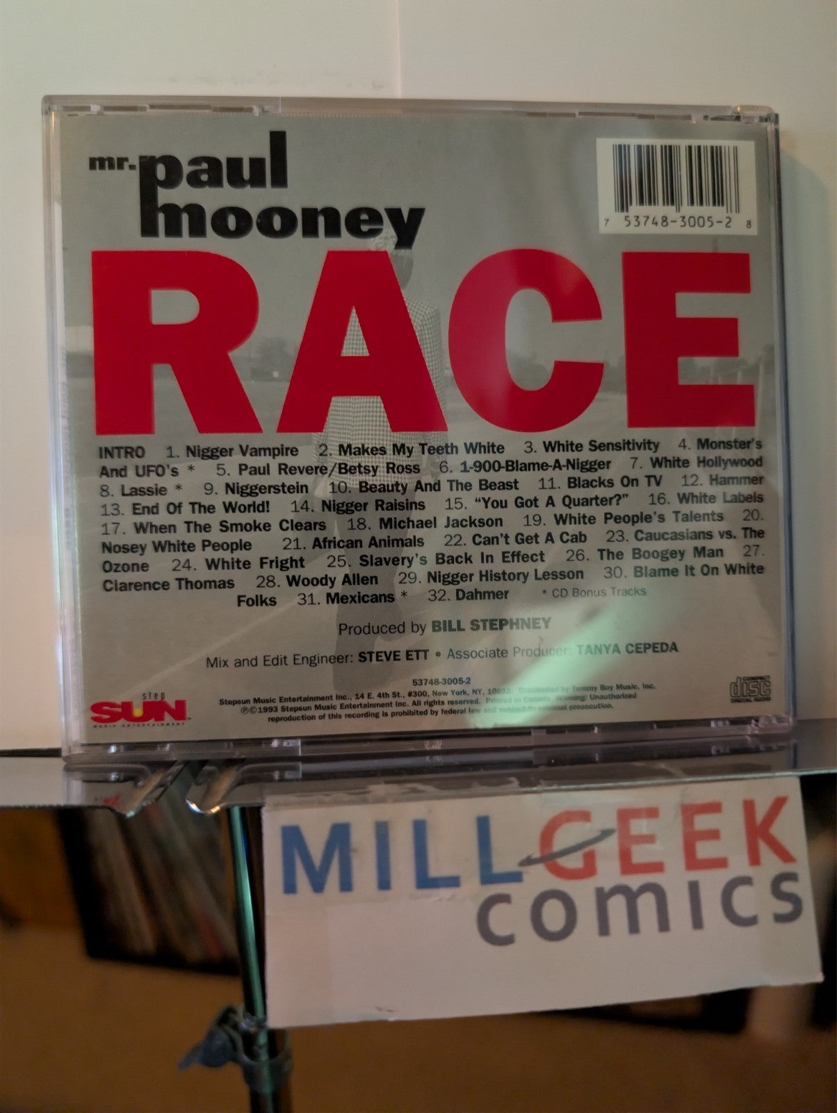 Mr. Paul Mooney - Race, 1993 Comedy, CD, RARE STEPSUN Canadian Release -JD