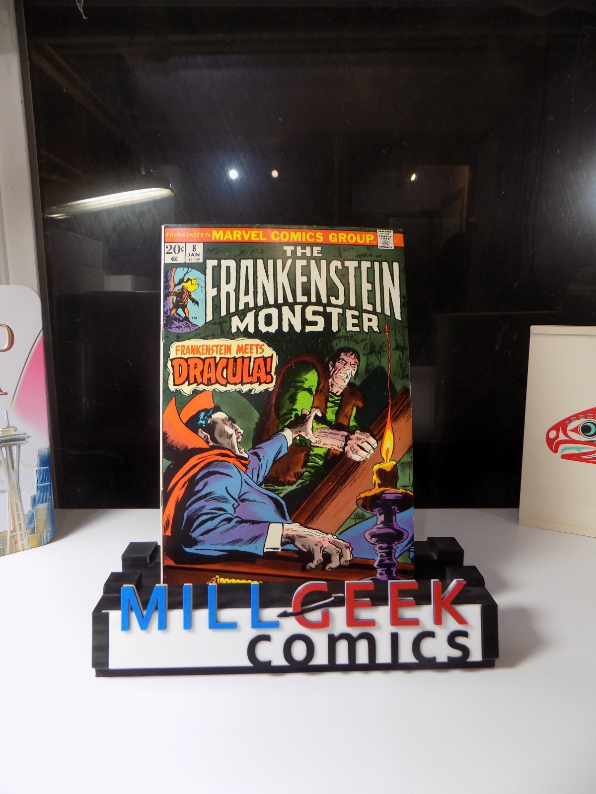 Frankenstein Monster #8 Marvel Comic January 1974 Very Fine+