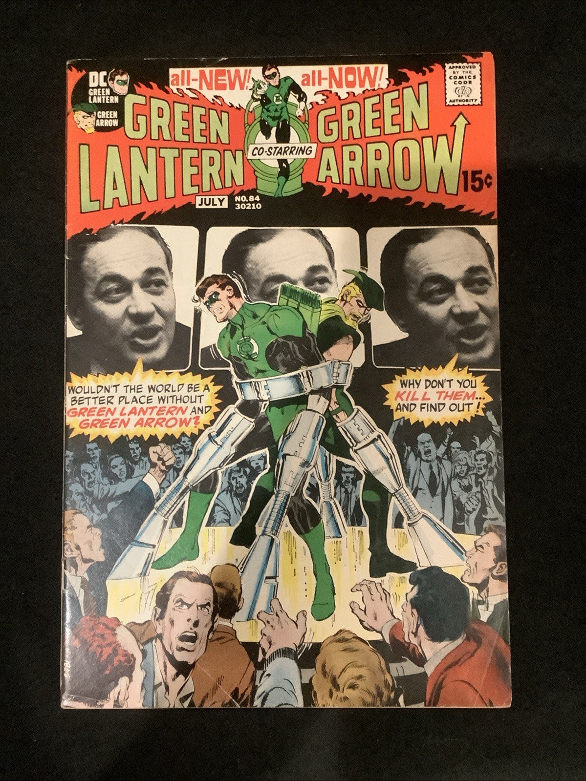 Green Lantern #84 (DC Comics June-July 1971) F+ (6.5) Neal Adams, Denny O’Neil