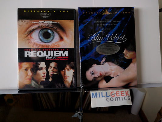 Requiem For a Dream / Blue Velvet, 2 Movie Set (DVD) Like New -JD