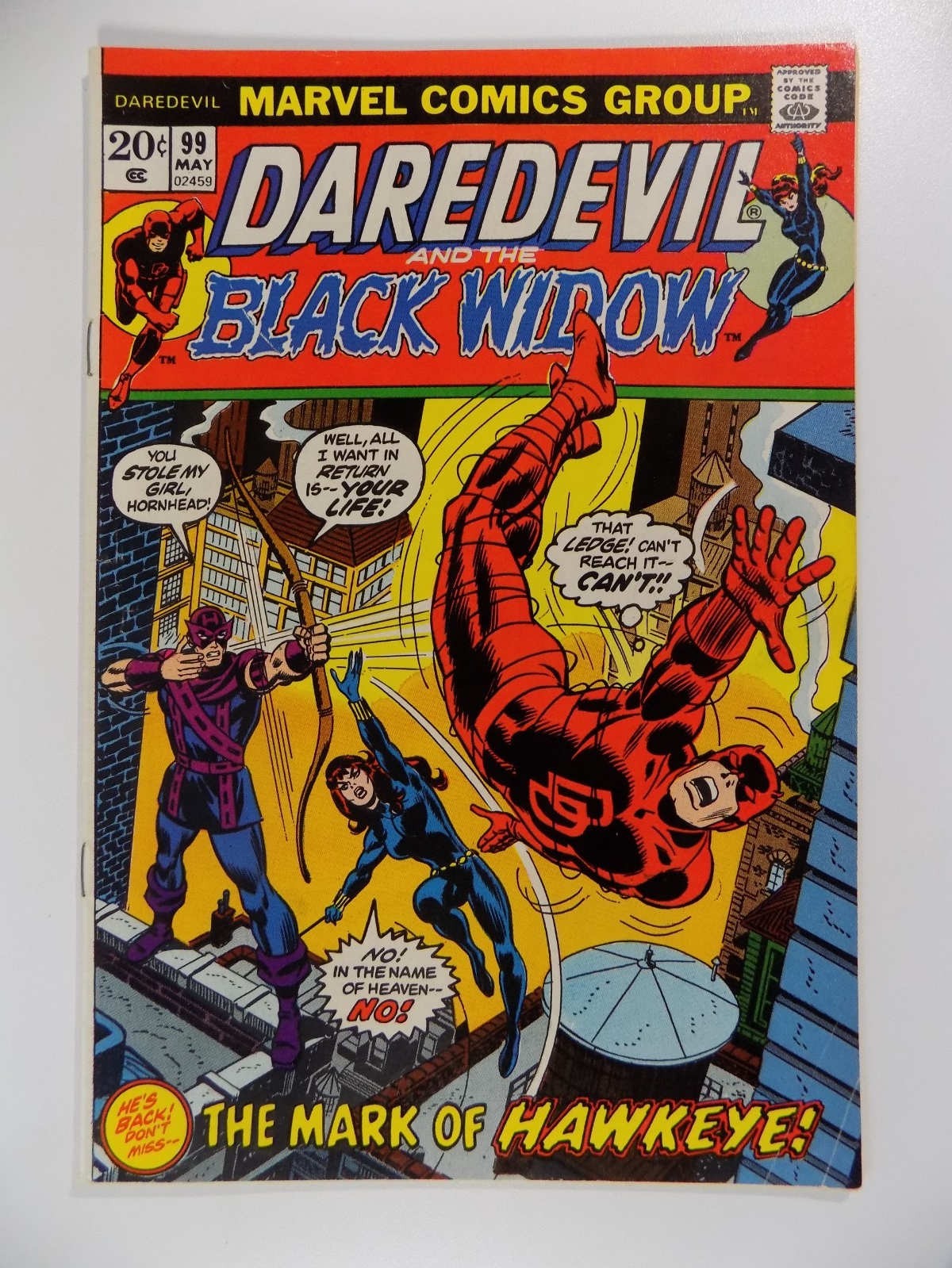 Daredevil #99 Marvel Comic May 1973 Very Fine-