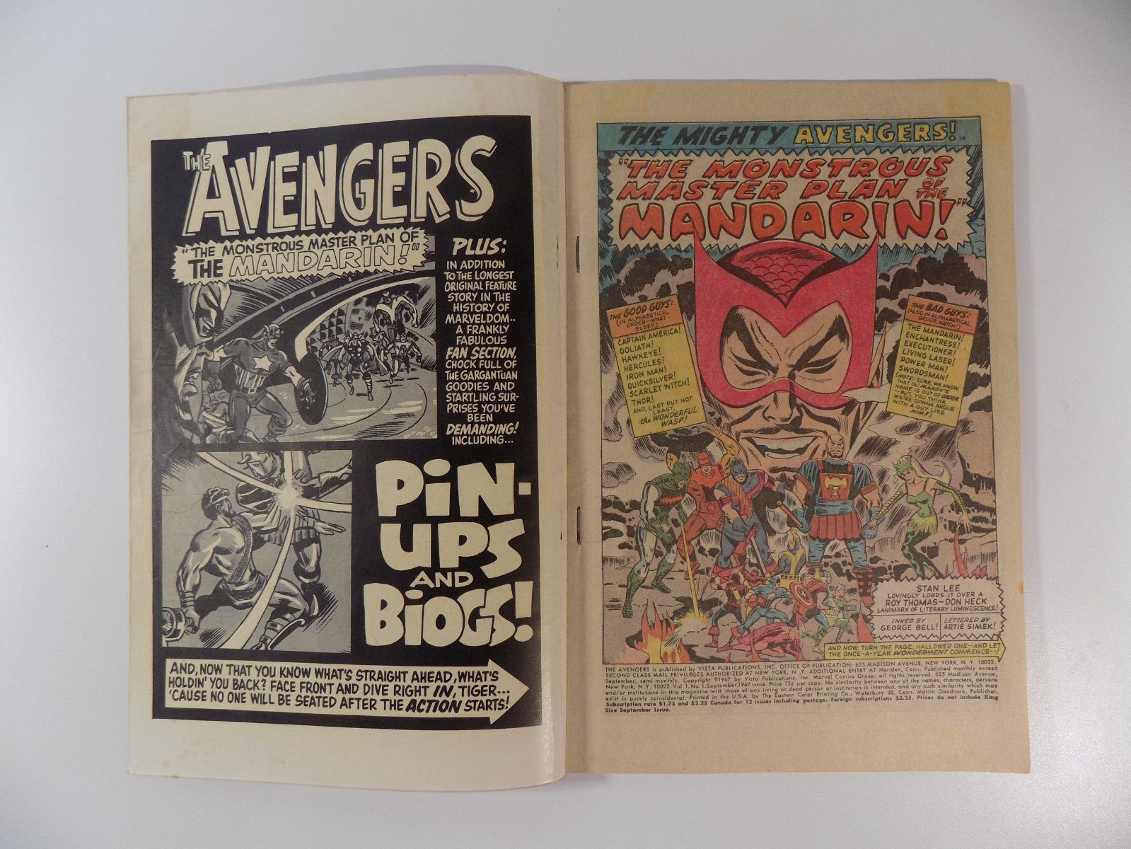 Avengers King-Size Special! #1 Marvel Comic September 1967 Fine-