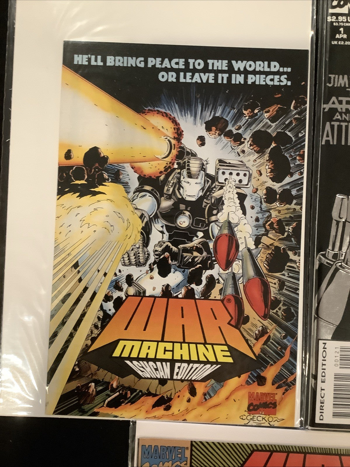 War Machine #1-10 + Ashcan Comic Lot, Marvel, Polybagged #8, Len Kaminski, 1994