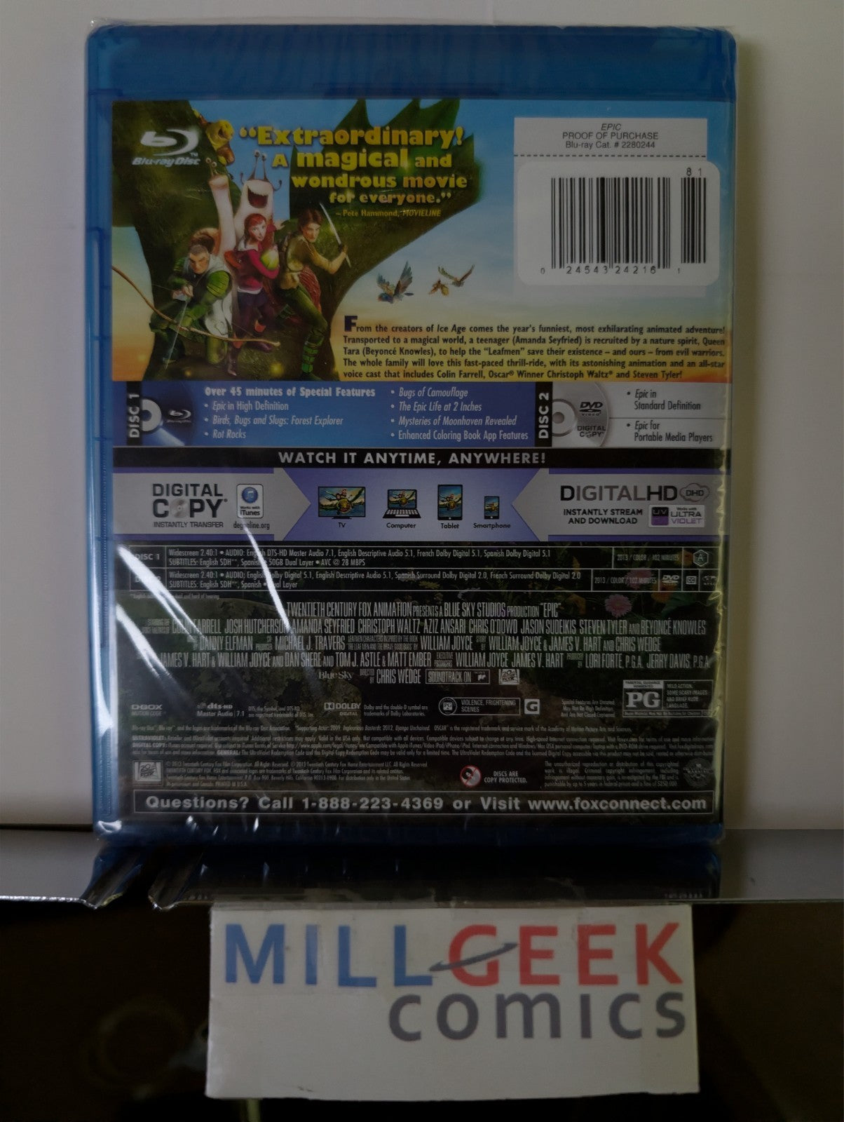 Blue Sky Epic, Colin Farrell (Blu-ray, 2013) -JD