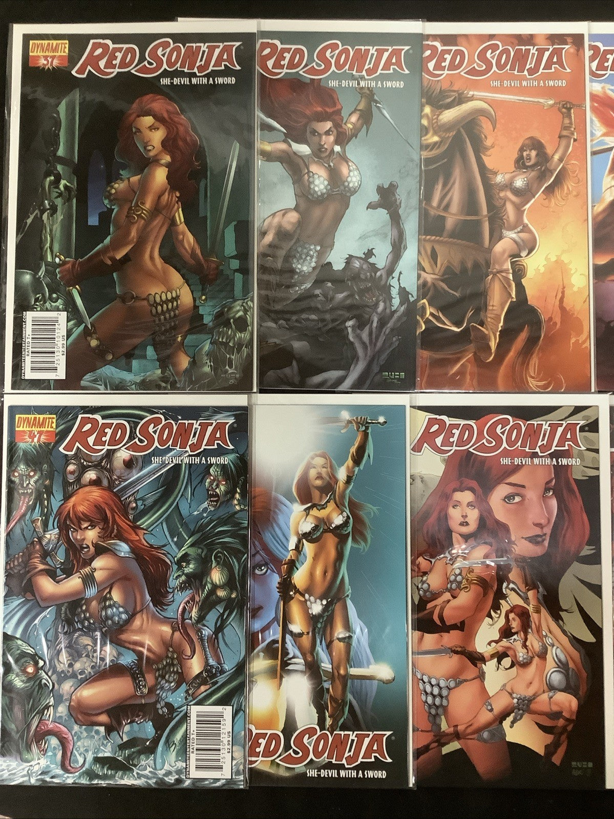 Red Sonja #1-50 + Annual #1-2 + Giant #1-2 + Cover Gallery #1 Comic Lot, See Pic