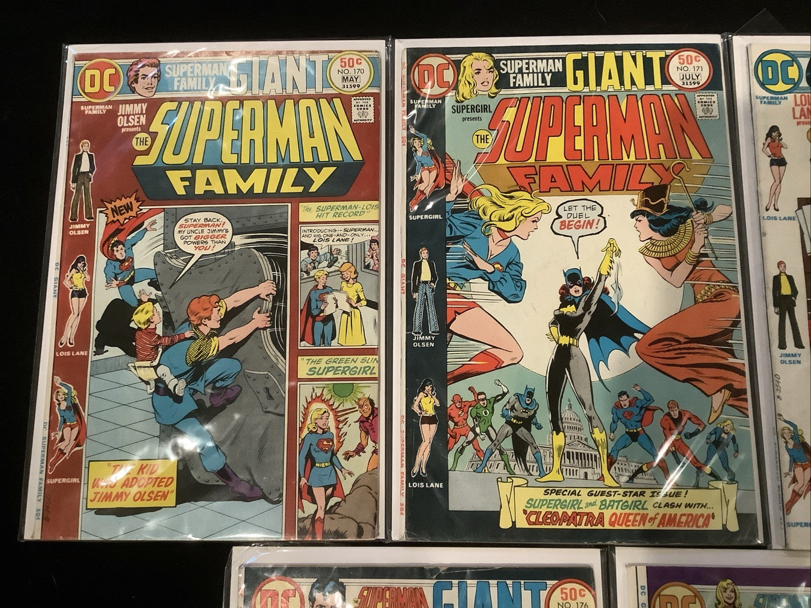 The Superman Family #170-180 Comic Lot, DC Comics, DC Giant-size, 1975