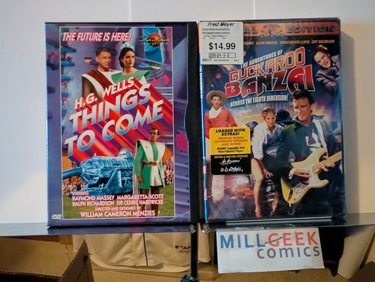 H.G. Wells Things To Come / The Adventures of Buckaroo Banzai (DVD) Like New -JD