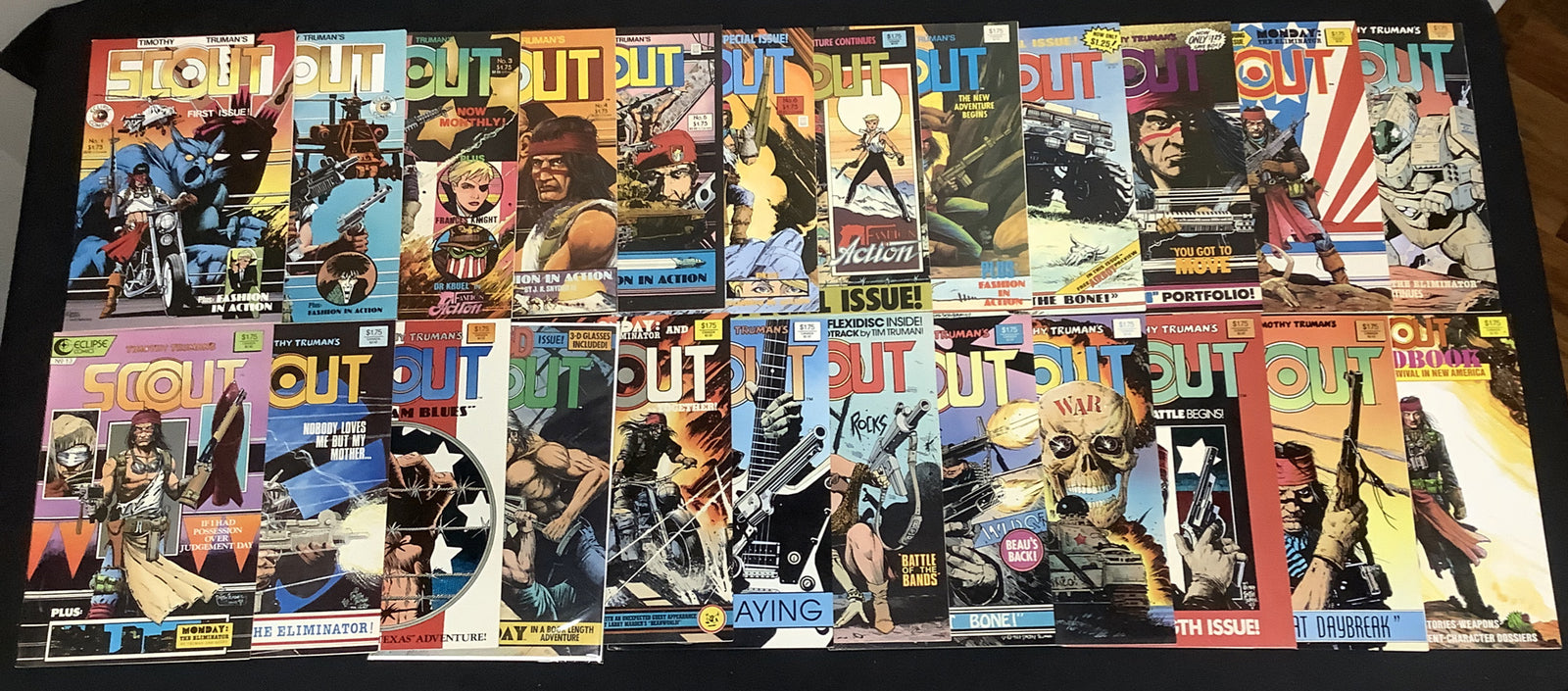 Scout #1-23 + Handbook One-shot Comic Lot, Eclipse Comics, Timothy Truman, 1985