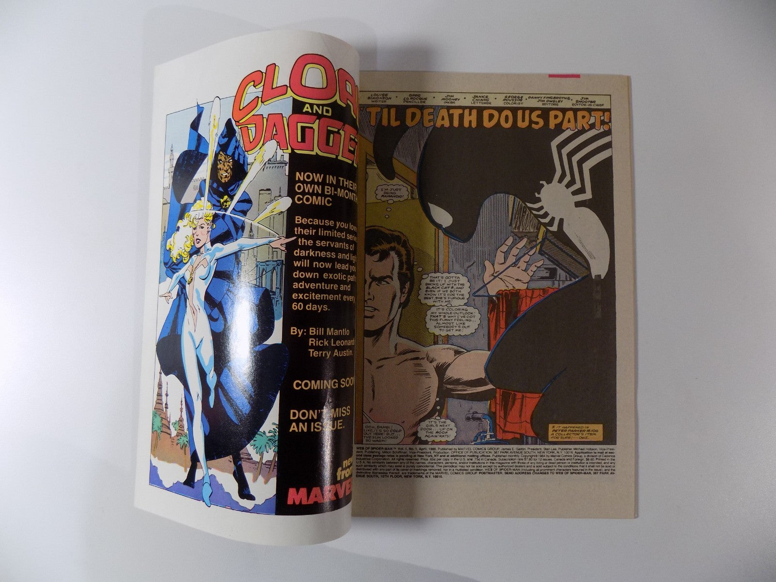 Web of Spider-Man #1 April 1984 Newsstand Very Fine/Near Mint