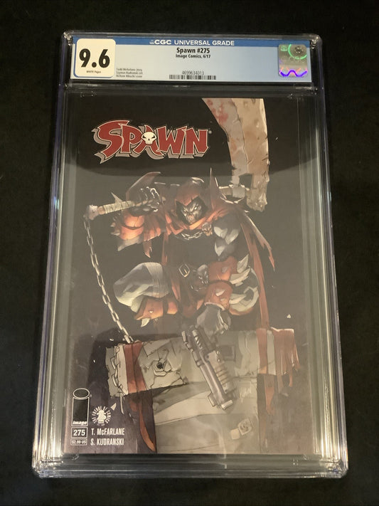 Spawn #275 (Image Comics) CGC Graded 9.6 (NM+) White Pages, McFarlane, 2017