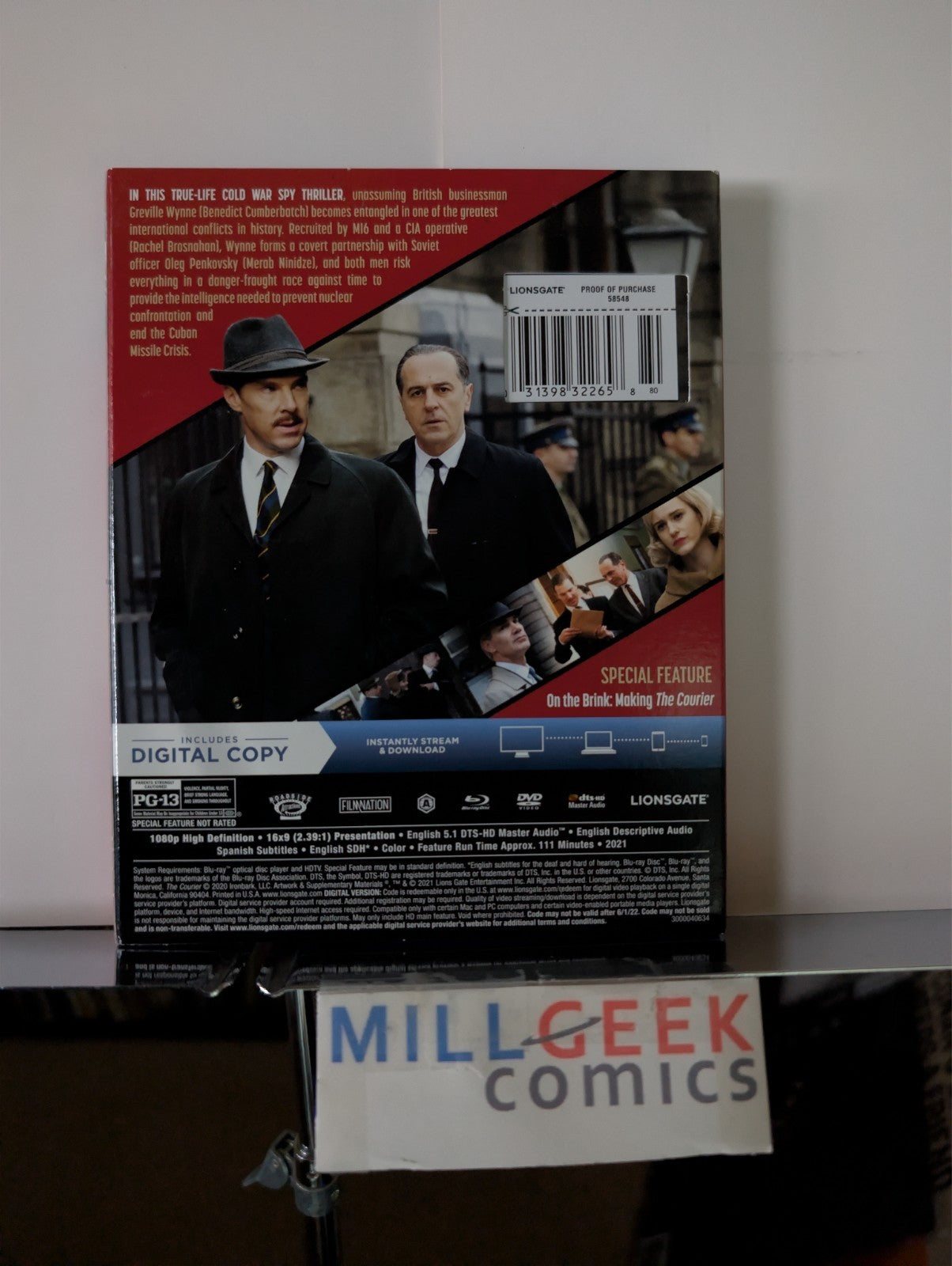 The Courier / Michael Collins UK IMPORT, 2 Movie Set (Blu-Ray) Like New -JD