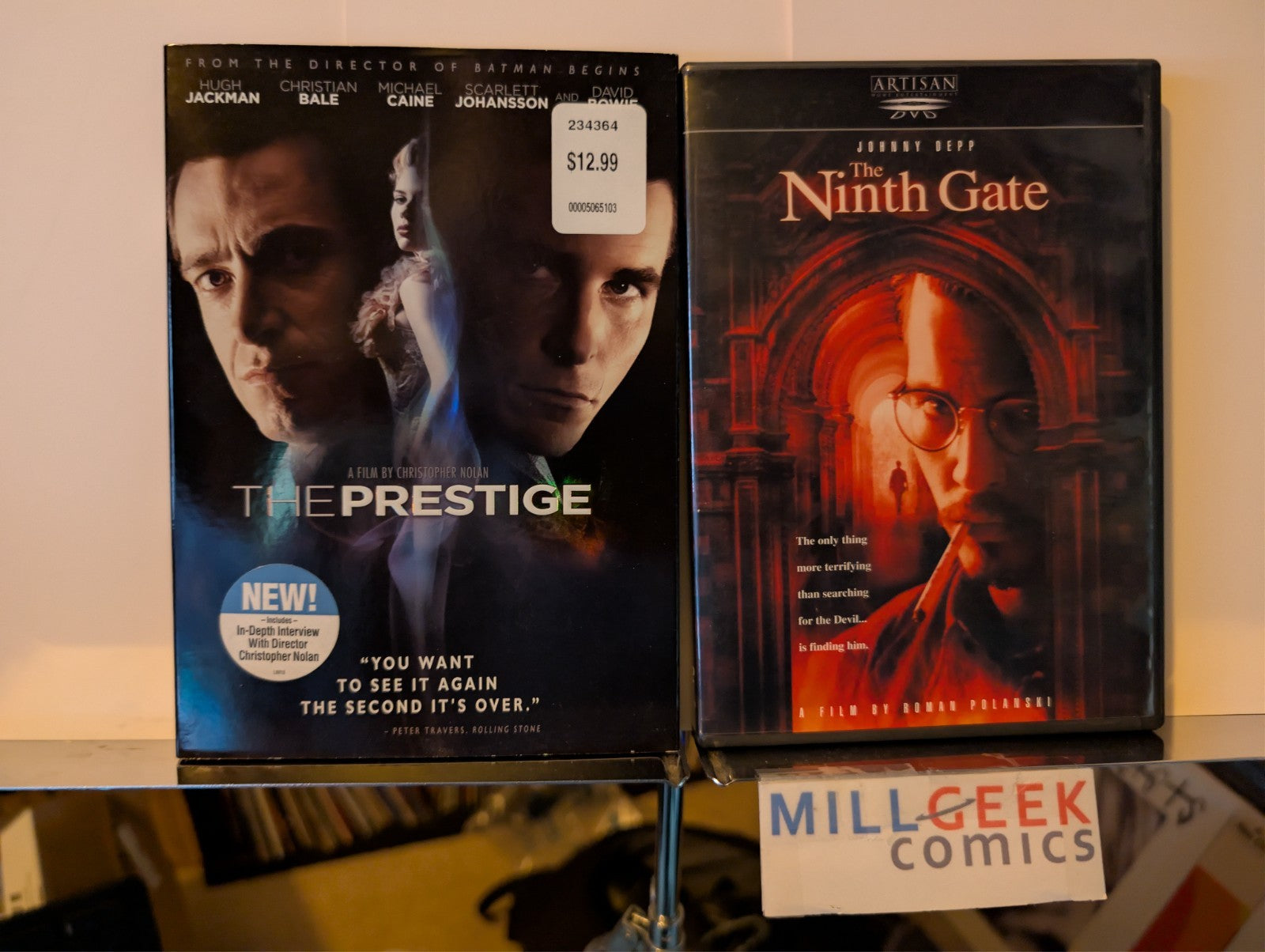 The Prestige / The Ninth Gate, 2 Movie lot (DVD) -JD