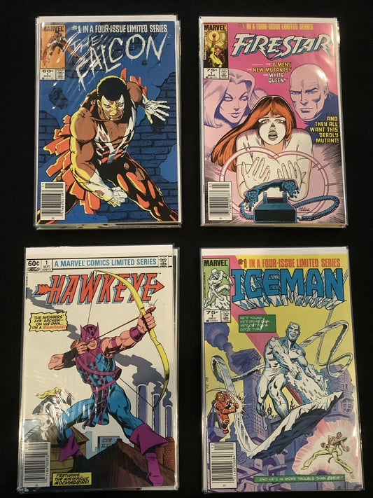 Marvel Limited Series Bundle: Falcon, Firestar, Hawkeye, Iceman, 16 Comics Total