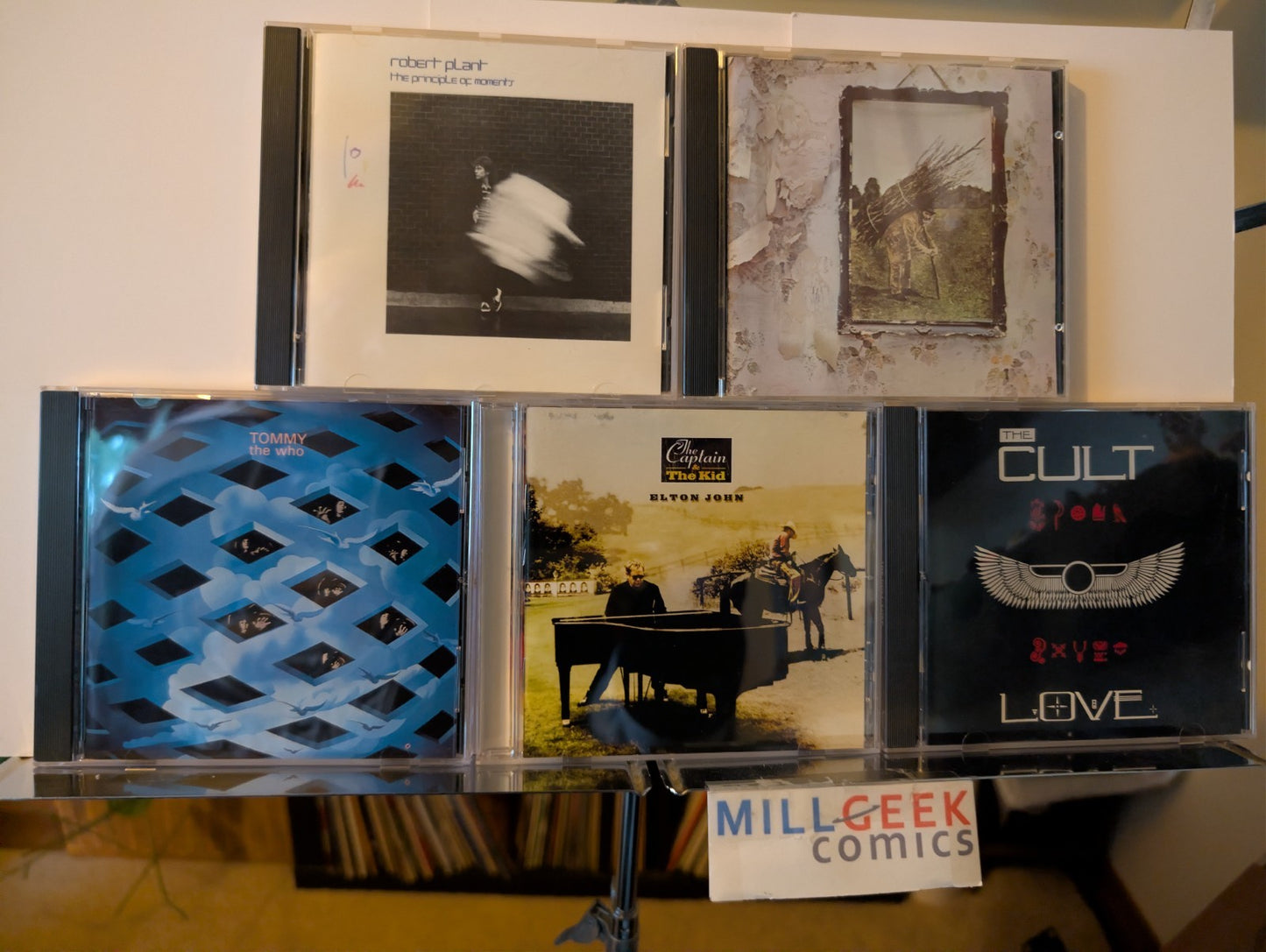 Classic Rock 5 CD Lot (Robert Plant, Led Zeppelin, The Who, The Cult, Elton) -JD