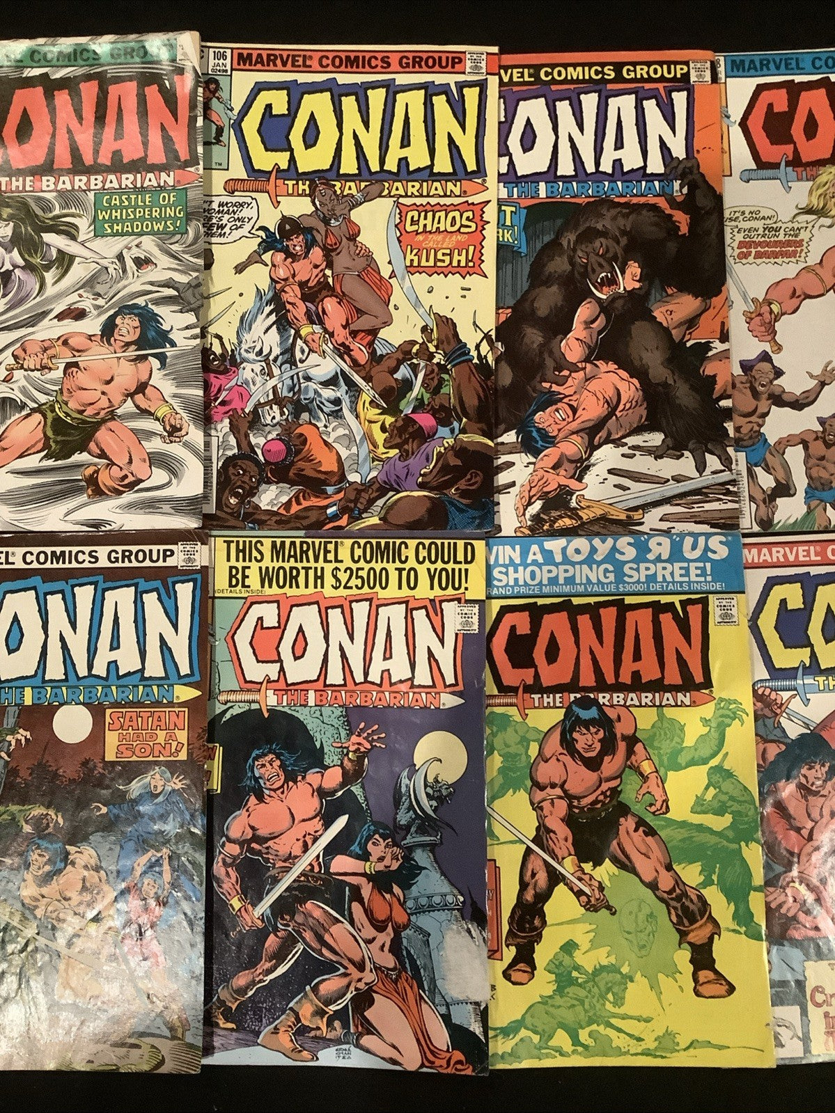 Conan the Barbarian #103-133 Comic Lot, Marvel, Reader Copies, Roy Thomas