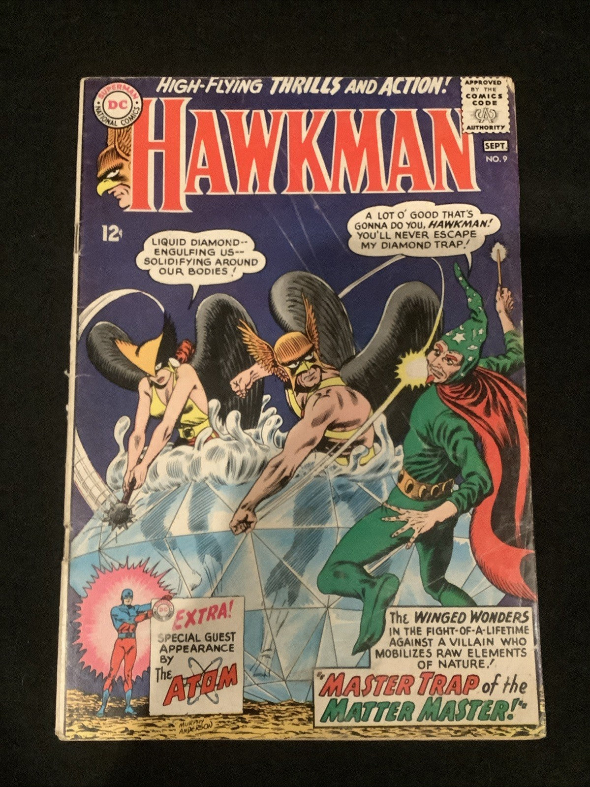 Hawkman #9 (DC Comics August-September 1965) F- (5.5) Gardner Fox