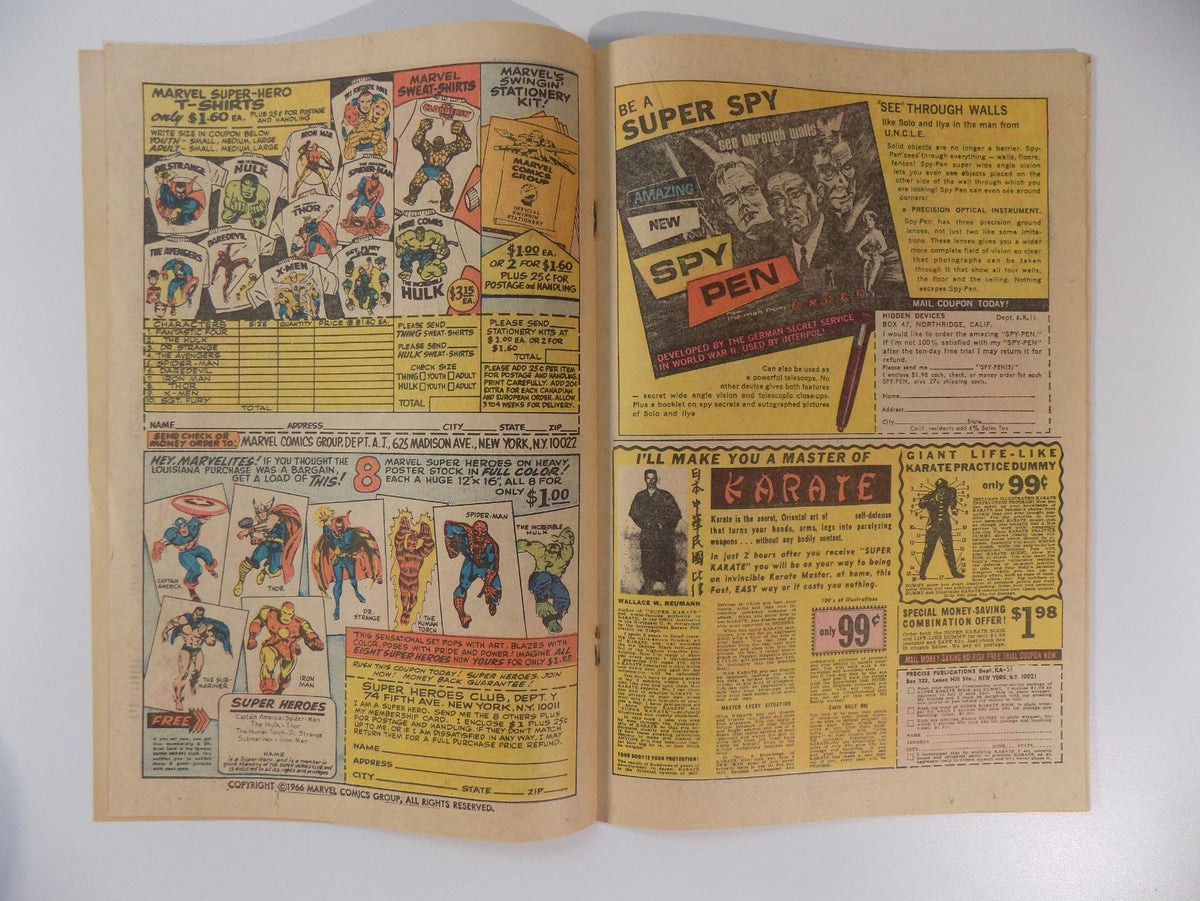 Strange Tales #156 Marvel Comic May 1967 Fine-