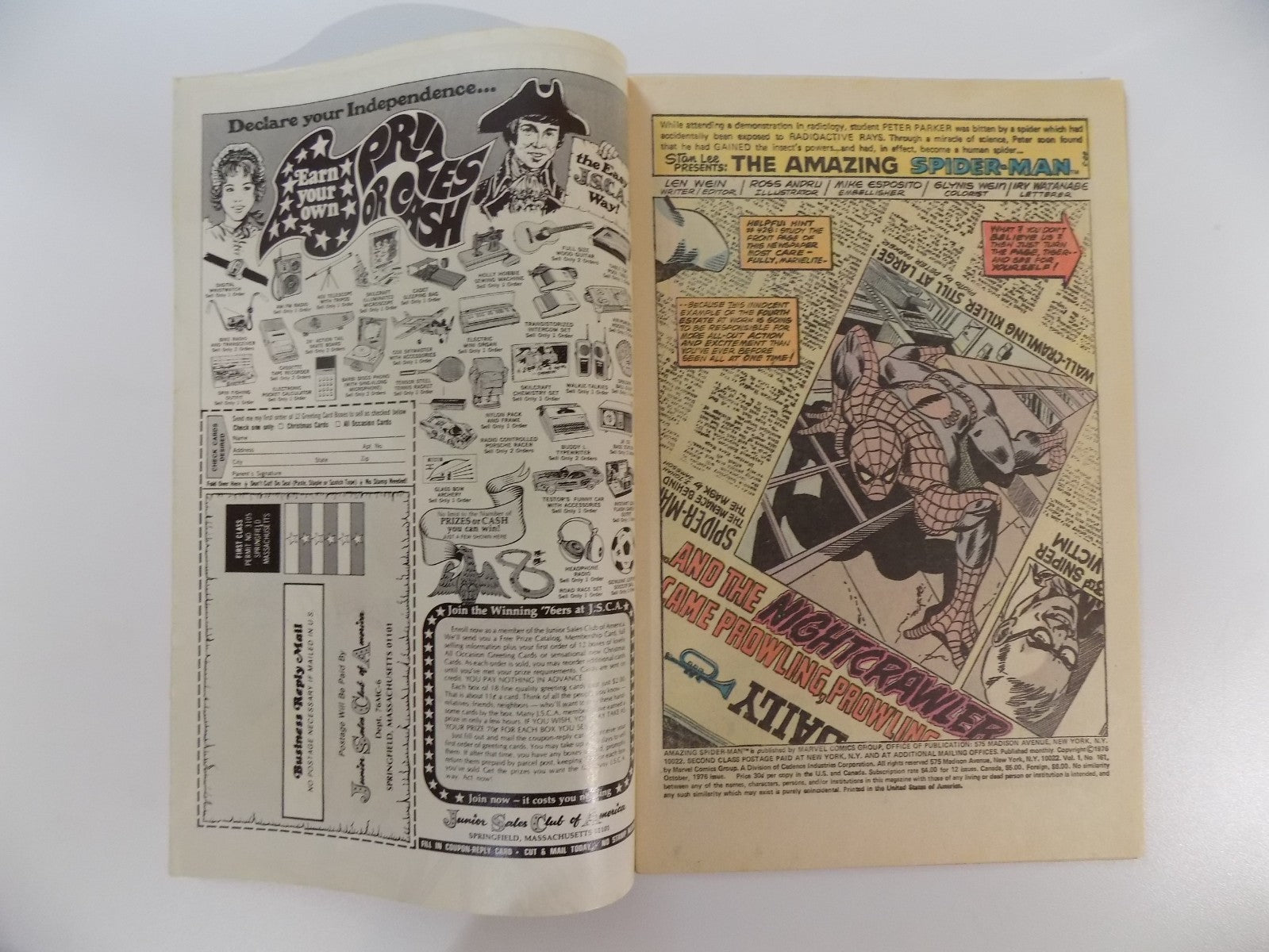 Amazing Spider-Man #161 Marvel Comic October 1976 Fine/Very Fine