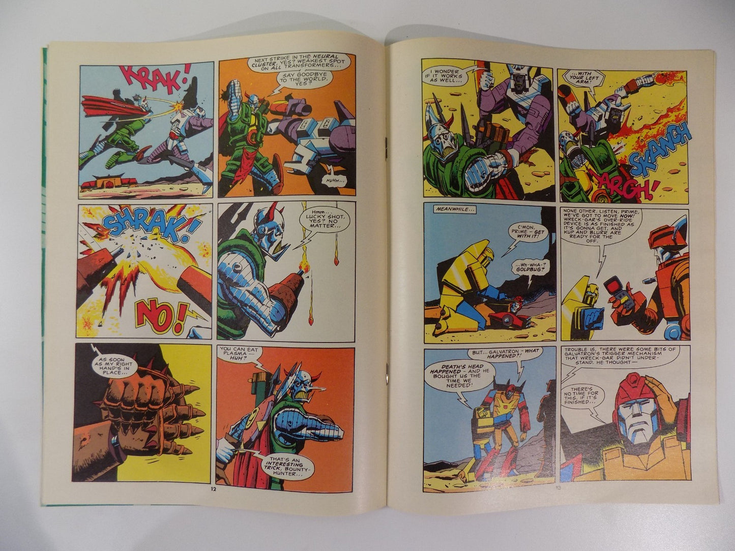 Transformers #120 Marvel Comic England July 4th1987 Near Mint