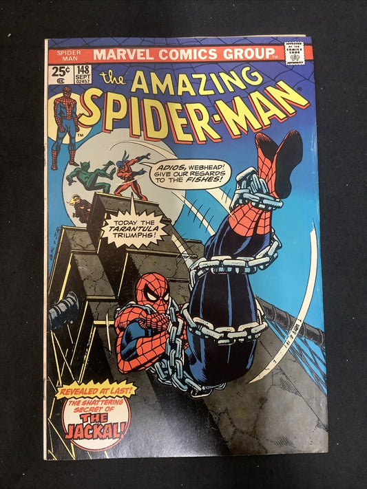 Amazing Spider-Man #148 (1975) F/VF (7.0) Identity Of The Jackal, Romita Sr.