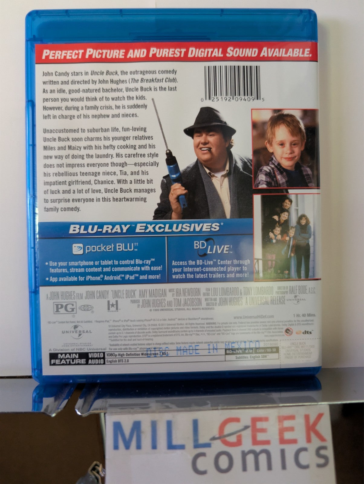 Uncle Buck / Kindergarten Cop, 2 Comedy Movie Set (Blu-ray) -JD
