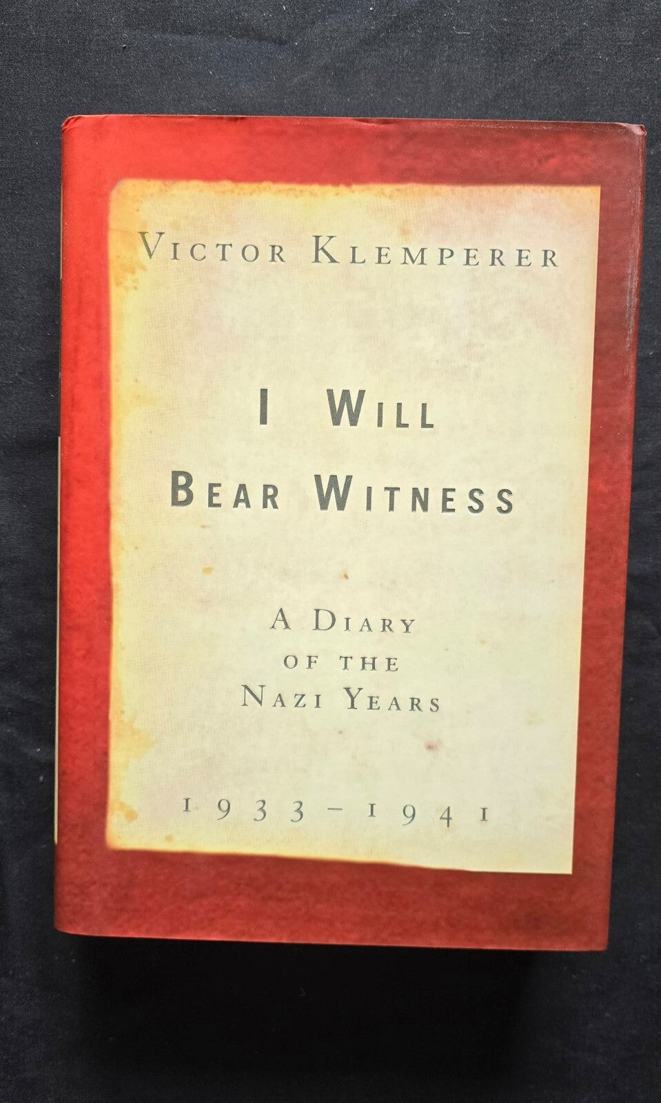 Diary of the Nazi Years, 1933-1941 by Victor Klemperer (1998, Hardcover) JD