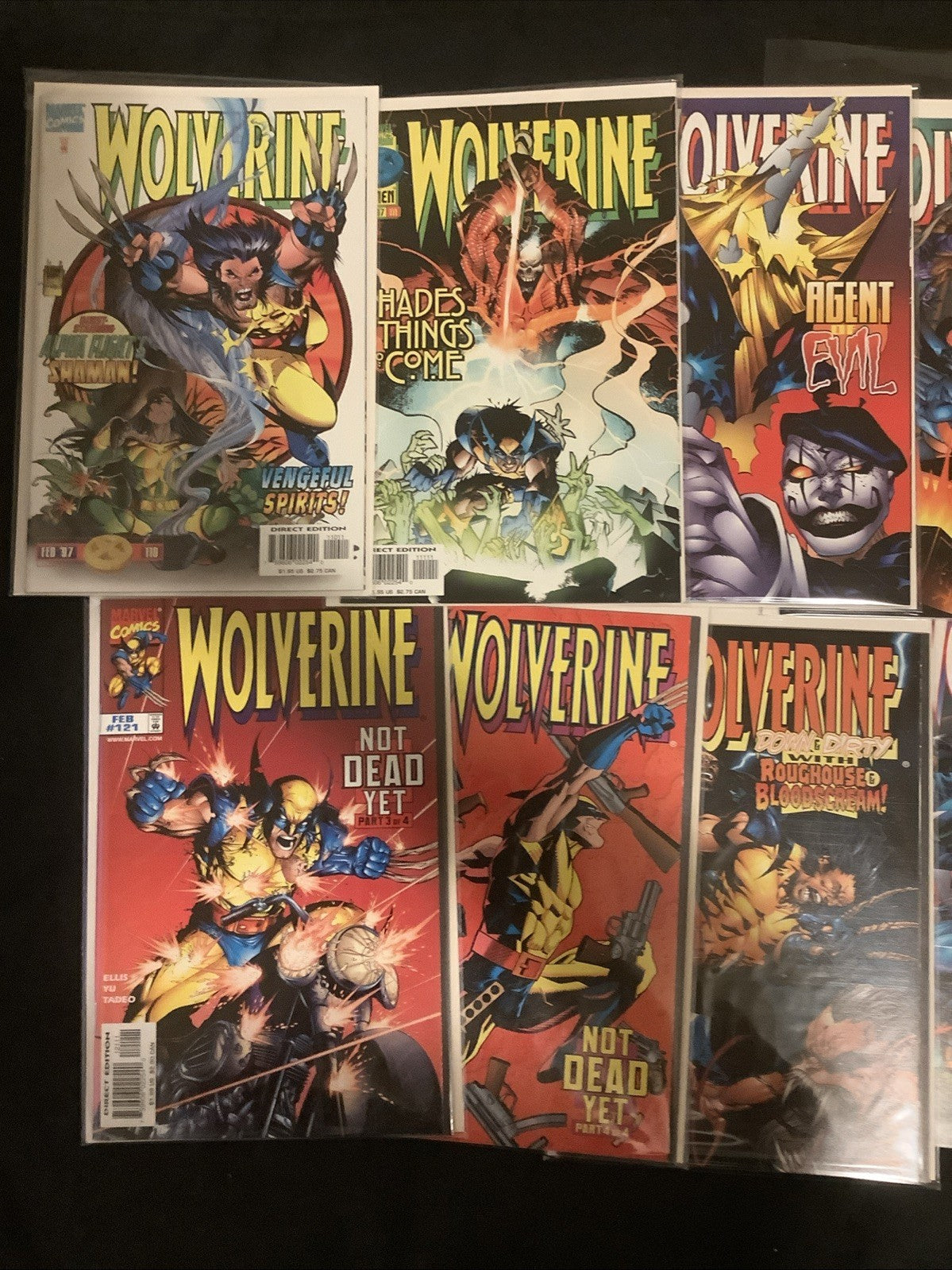 Wolverine #89-130 Comic Lot, Marvel, Hama/DeFalco, Hologram Cover, 1995
