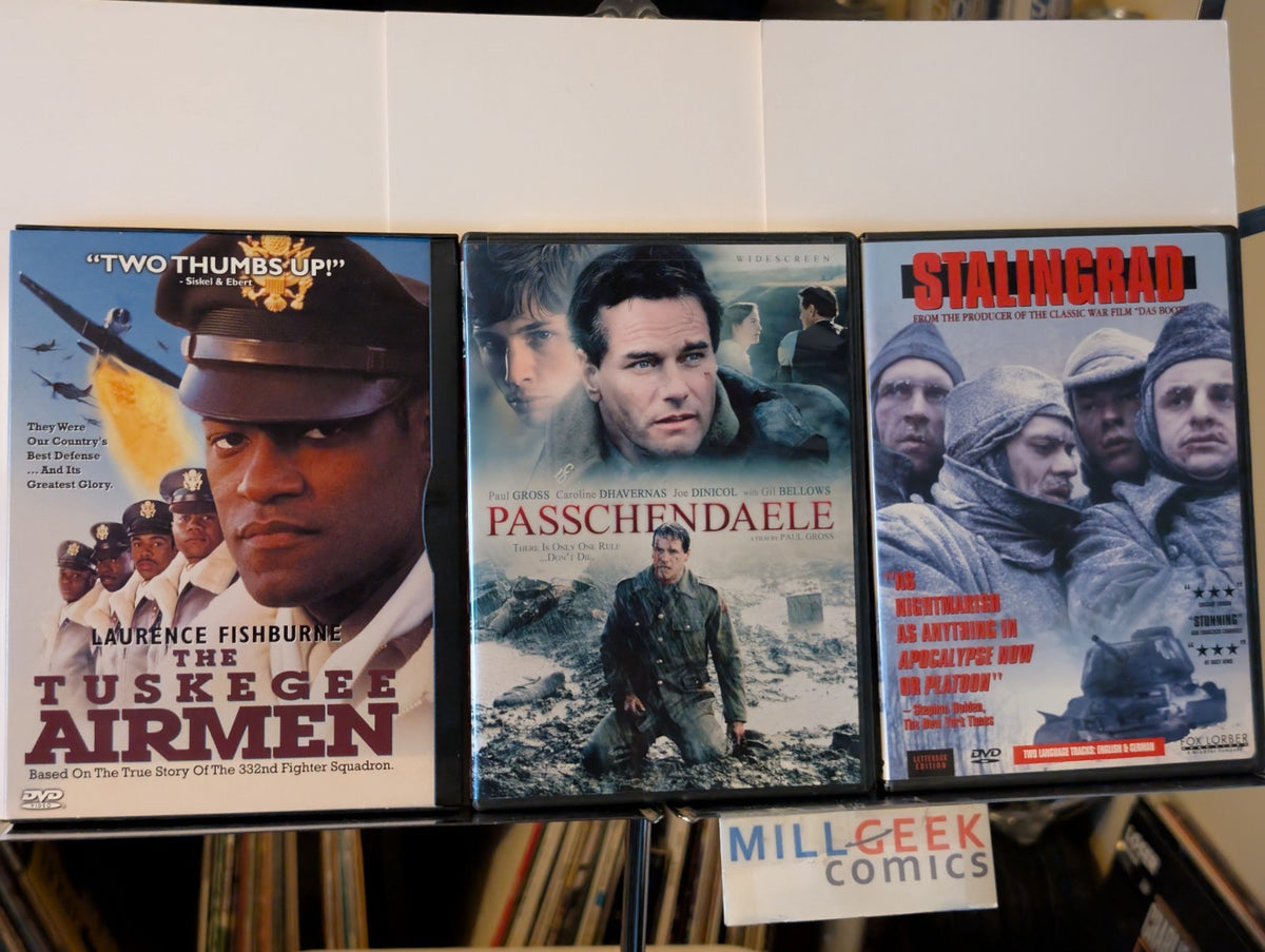 Tuskegee Airmen / Passchendaele / Stalingrad, 3 WWII Movies (DVD) -JD