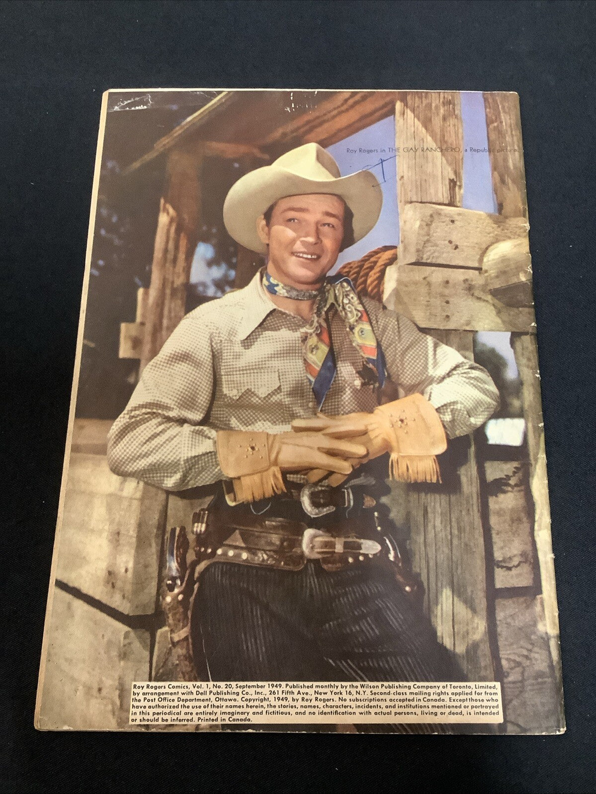 Roy Rogers Comics #20 (Dell Comics August 1949) G+ (2.5) Canadian Edition