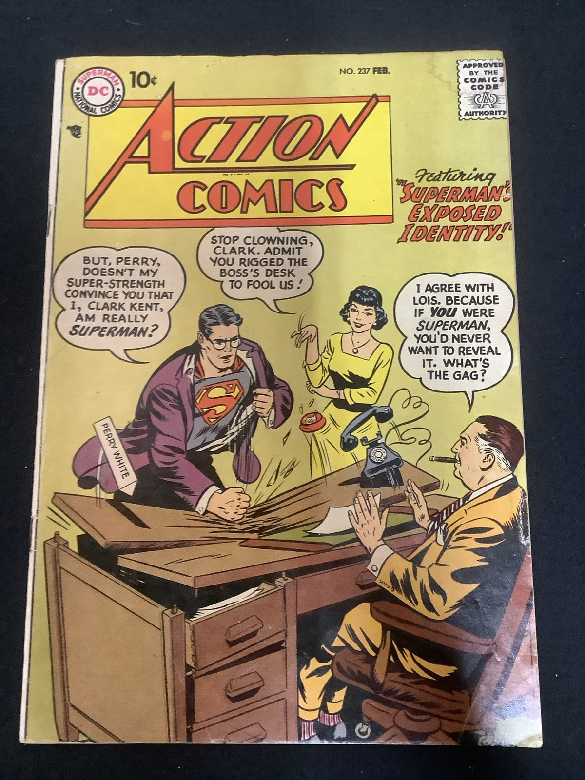 Action Comics #237 (1958) VG- (3.5) Good Eye Appeal, Henry Boltinoff/Curt Swan