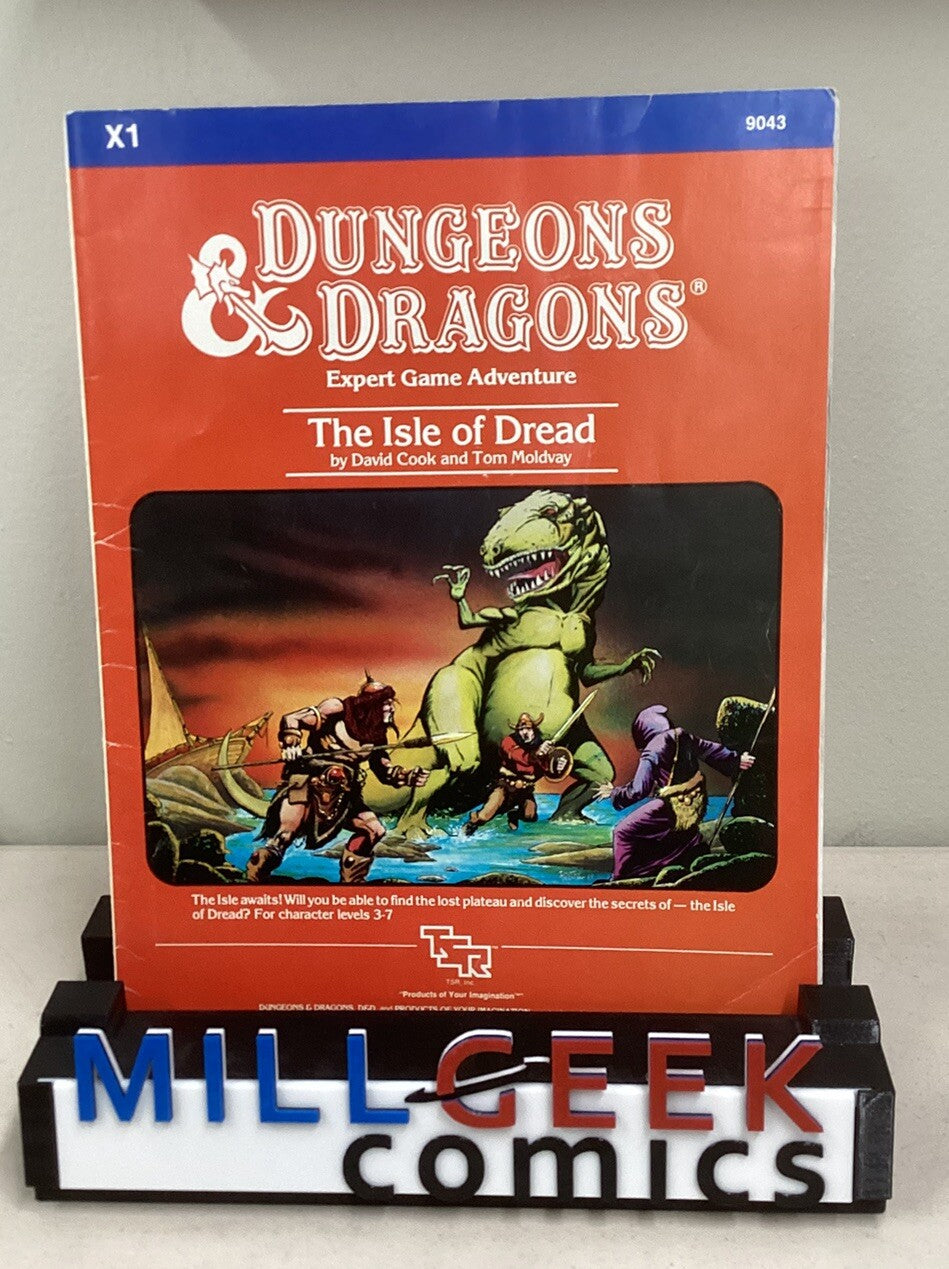 D&D Module X1-The Isle of Dread (Orange)-Dungeons & Dragons-TSR 9043 With Map D1