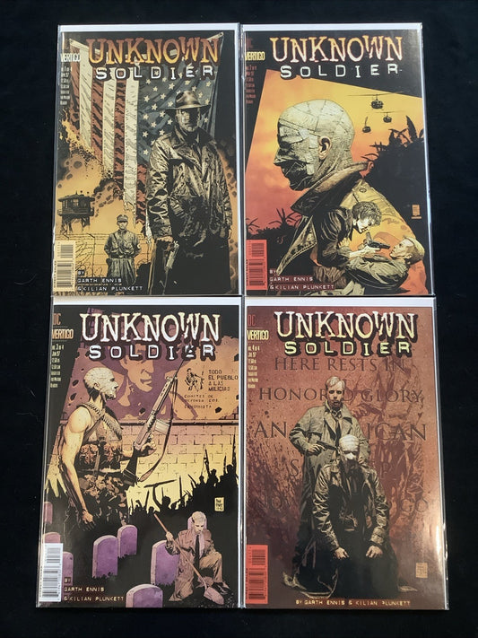 Unknown Soldier #1-4 Complete Comic Set, DC Comic/Vertigo, Garth Ennis, 1997