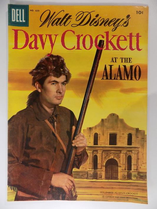 Davy Crockett Walt Disney's Four Color #639 Dell Comic 1955 Fine+