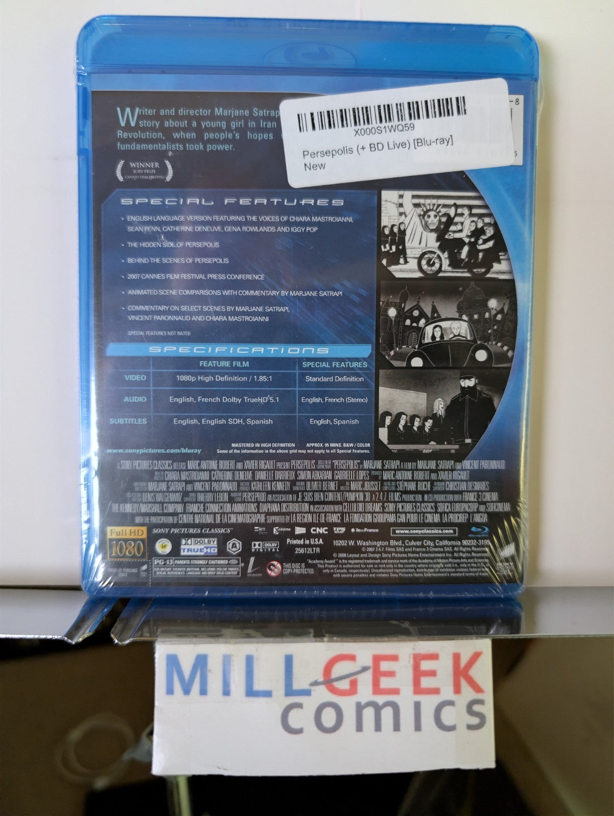 Persepolis, Marjane Satrapi & Vincent Paronnaud (Blu-Ray) -JD