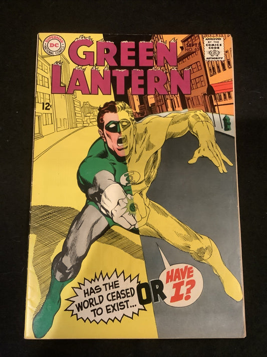 Green Lantern #63 (DC Comics September 1968) F+ (6.5) Inner Wrap Detached