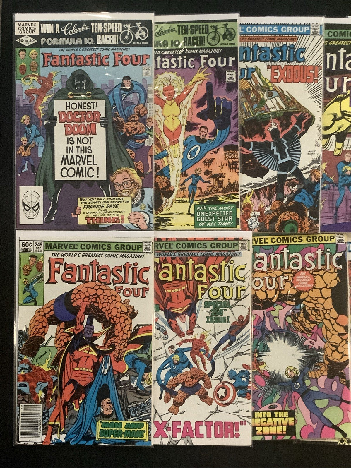 Fantastic Four #238-320 Comic Lot, Marvel, John Byrne, Malice, Dr Doom, Galactus