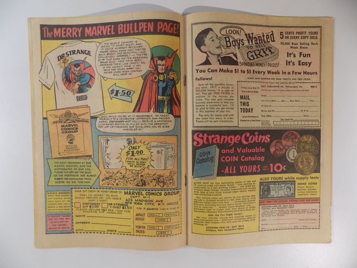 Strange Tales #137 Marvel Comic October 1965 Fine-
