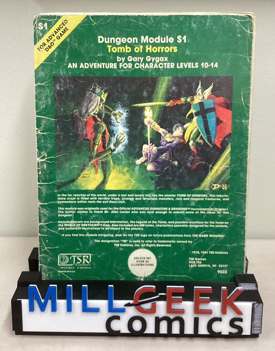 Advanced Dungeons and Dragons S1 Tomb of Horrors Module TSR 9022 Incomplete