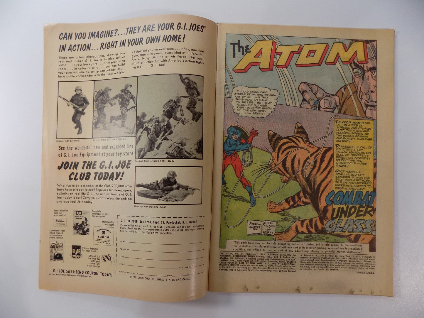 Atom #21 DC Comic November 1965 Fine-