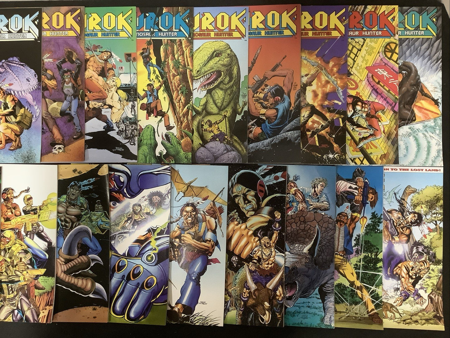 Turok Dinosaur Hunter #1-47 + Annual #1 Complete Set, Gold Foil #1, Scarce #47